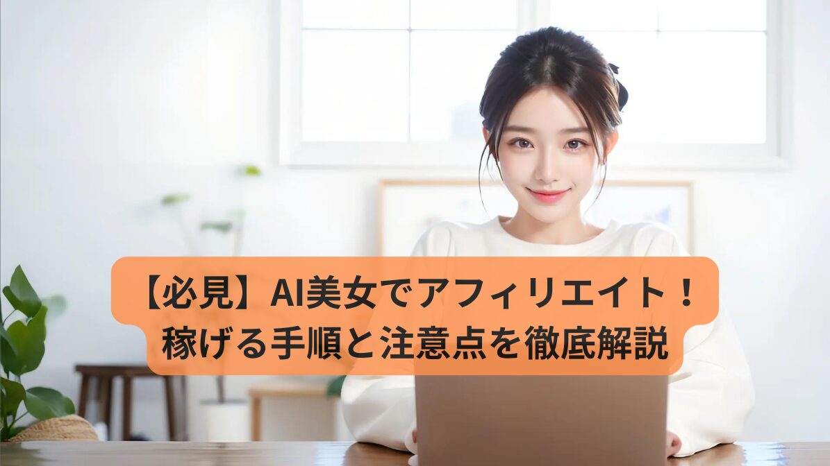 【必見】AI美女でアフィリエイト！稼げる手順と注意点を徹底解説